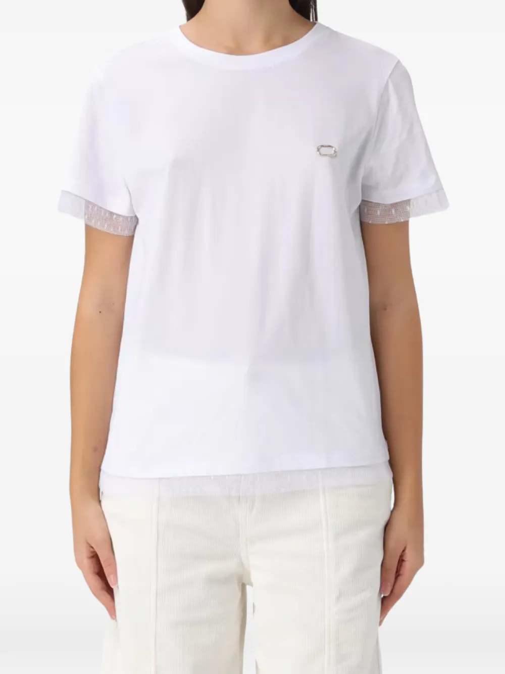 

Декорированная футболка TWINSET, белый