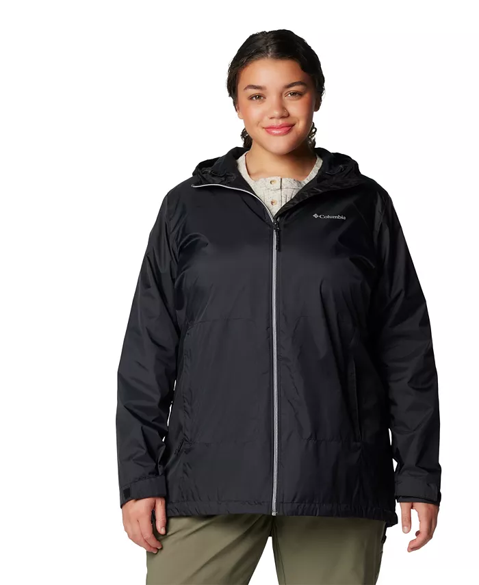 

Женская утепленная удлиненная куртка на молнии Plus Size Switchback Columbia, черный