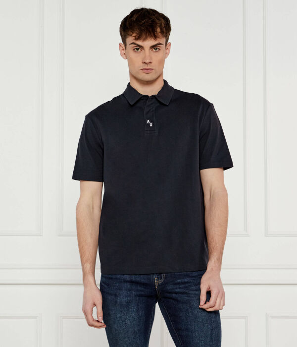 

Рубашка поло Regular fit Armani Exchange, черный