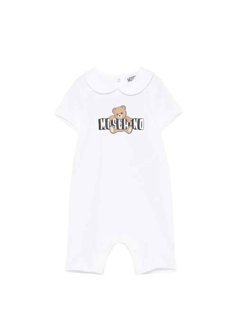 Ромпер с принтом Moschino Kids, белый