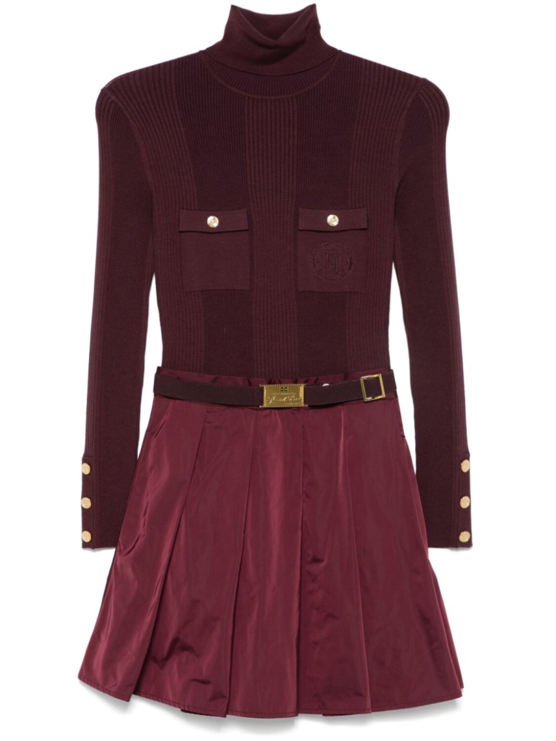 

Платье мини со вставками Elisabetta Franchi, красный