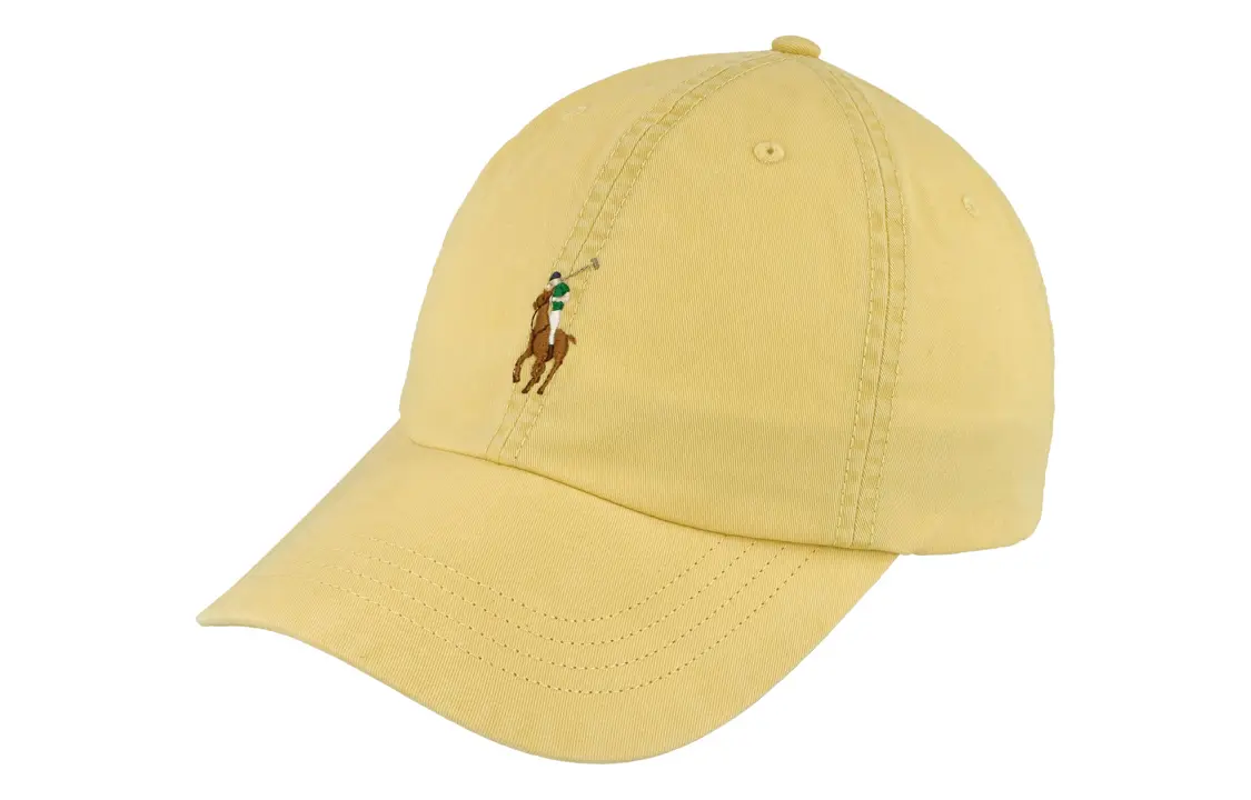 

Хлопковая бейсболка с эластаном унисекс желтого цвета Polo Ralph Lauren