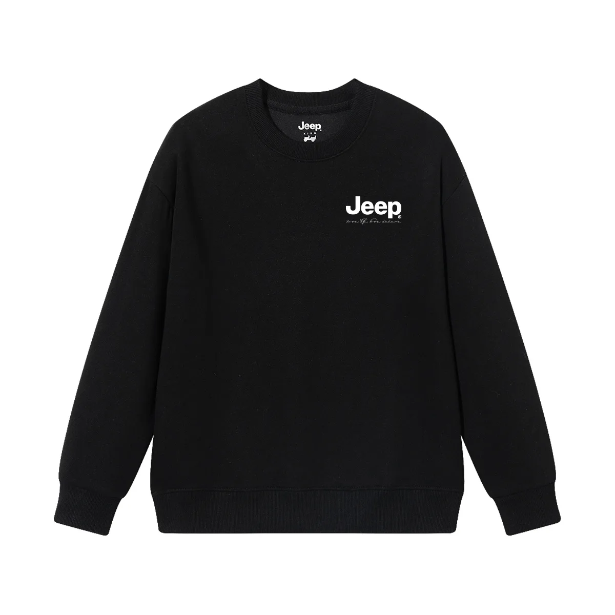 Толстовка с круглым вырезом для школьников Jeep, Coffee[Fleece-Lined] — фото 4