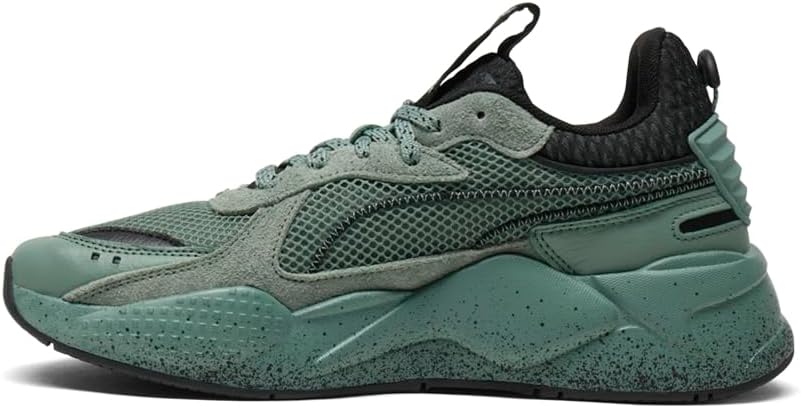 Мужские кроссовки PUMA Rs-X New Mono с шнуровкой - повседневные, зеленые — фото 3