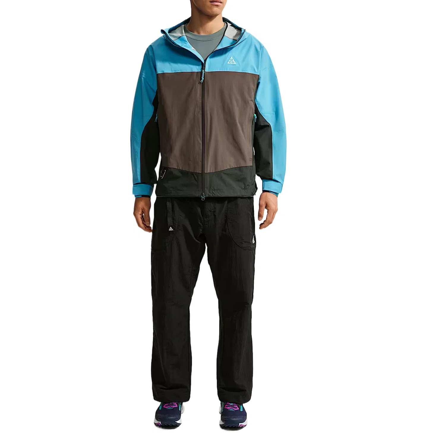 Ветровка Nike водонепроницаемая и ветрозащитная, цвет Baltic Sea Blue/Black