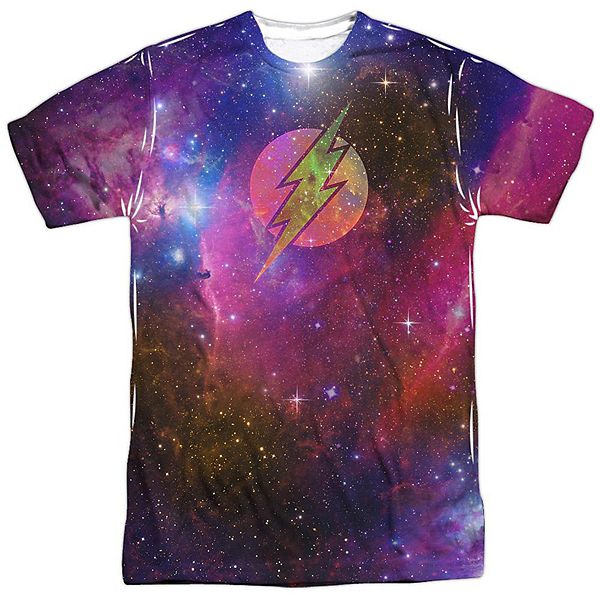 

Футболка adult poly crew с принтом justice league of america flash galaxy Licensed Character