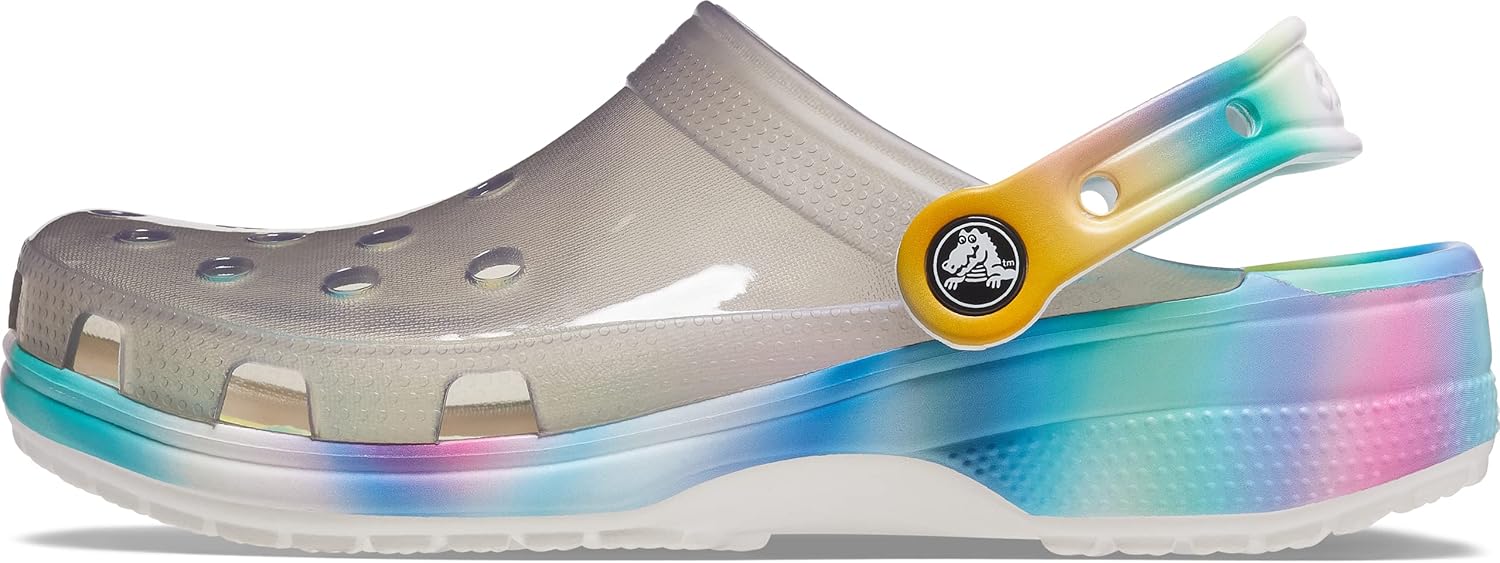 

Сабо Унисекс Классические Полупрозрачные Сабо Crocs, Translucent Solar Rainbow Pastel