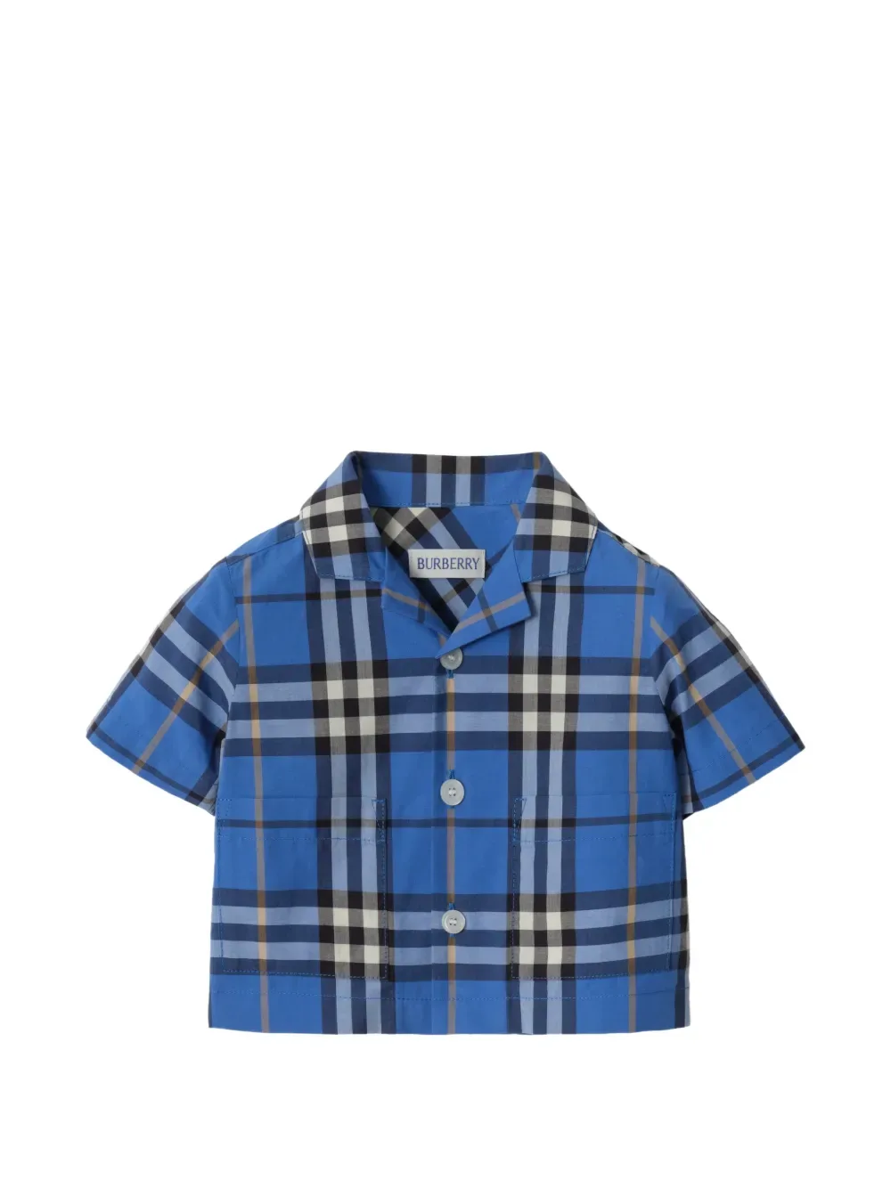 Хлопковый комплект из двух предметов BURBERRY KIDS, синий