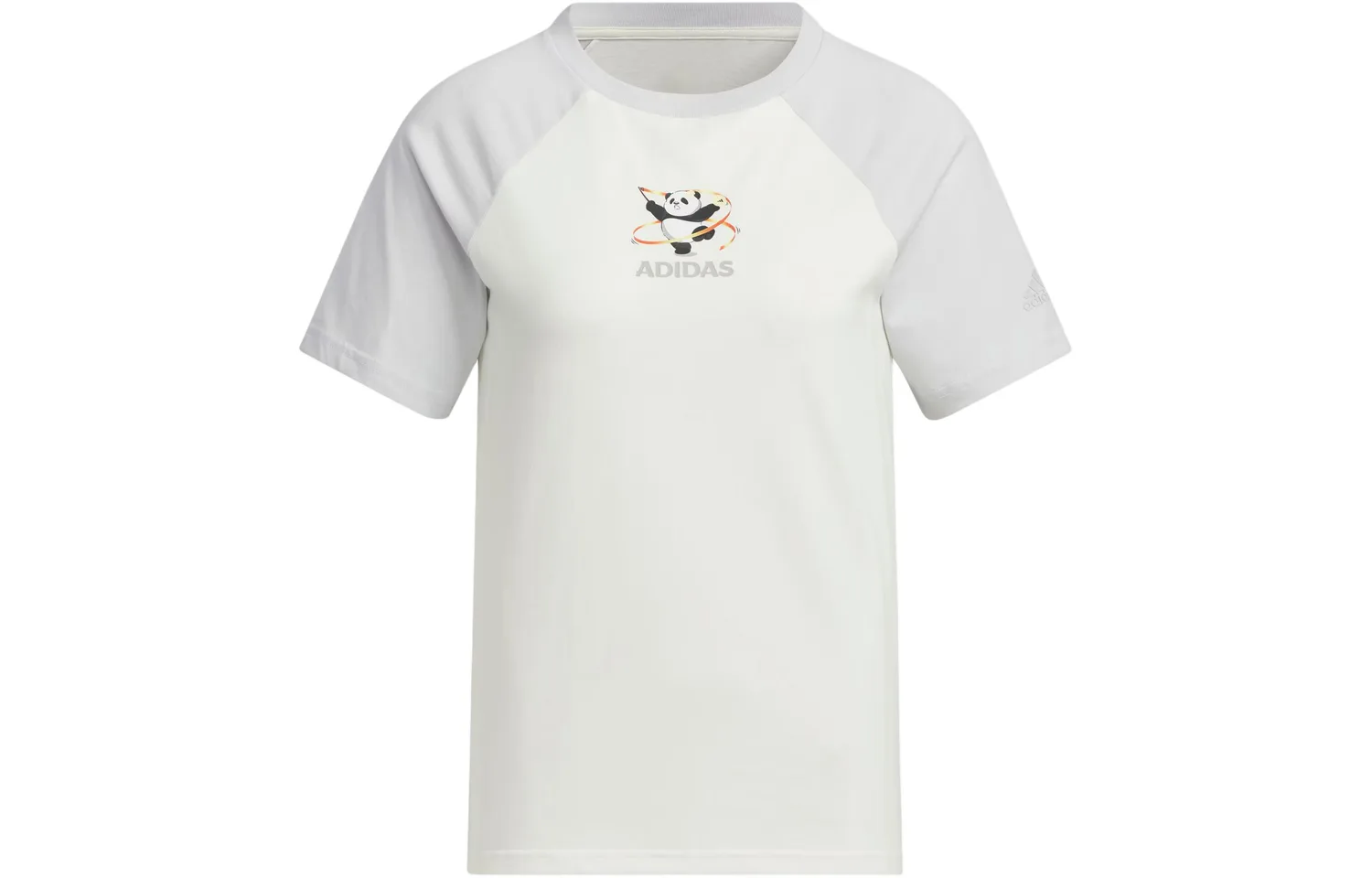 Adidas Футболка с рукавом реглан женская Symbol серого цвета