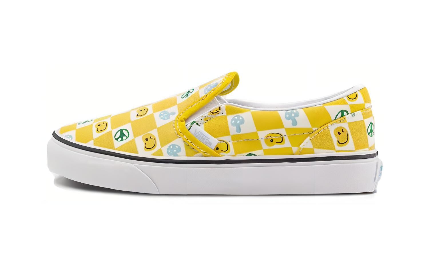 Детские скейтбордические туфли без застежек PS Vans, желтый
