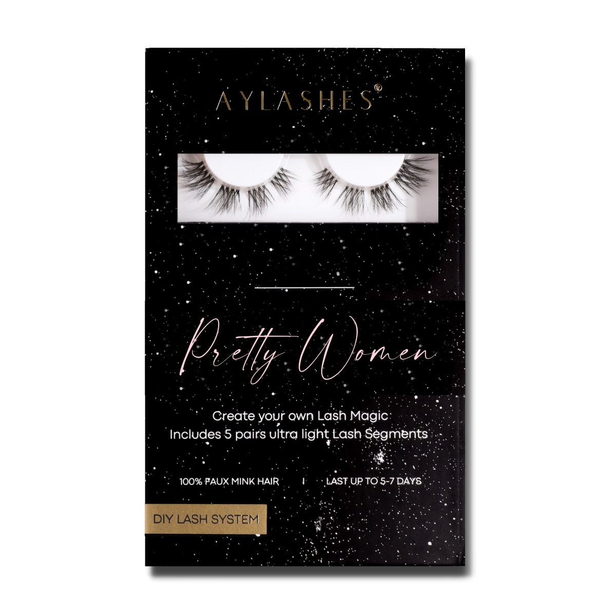

Искусственные ресницы maxi box - 5 paar - schwarz. Aylashes, pretty women maxi (5mm-15mm), количество 1 шт.
