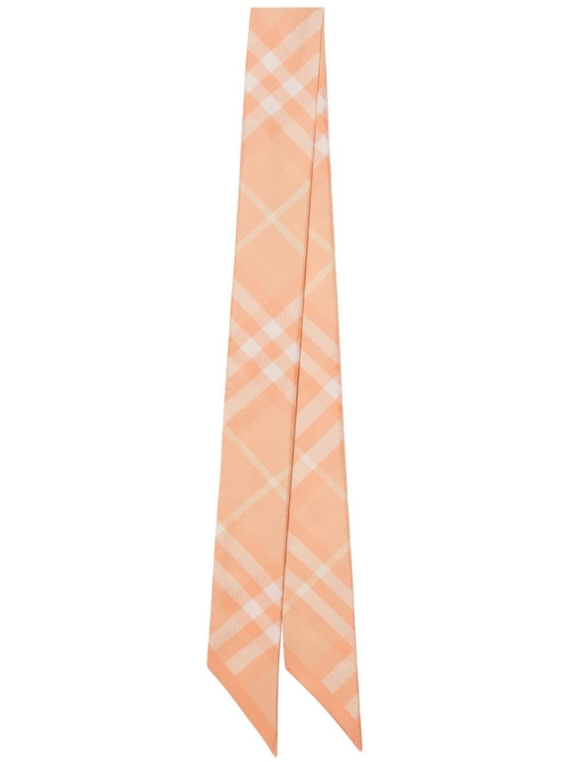 

Burberry шелковый платок в клетку Vintage Check, оранжевый