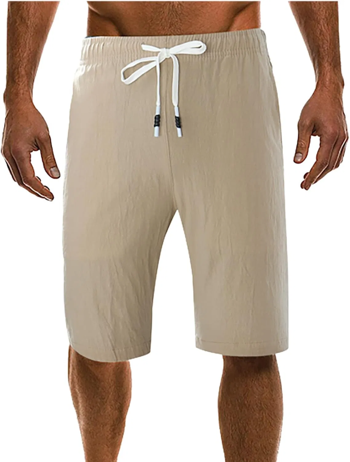 Шорты активные Khaki, Elastic Waist Drawstring