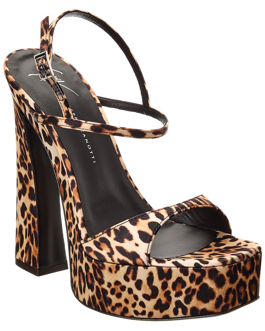Сандалии Giuseppe Zanotti Destino 100 на платформе, коричневый