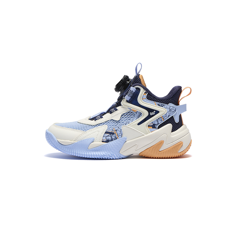 

361°KIDS Детские баскетбольные кроссовки Tough Guys низкие Blue White с амортизацией, устойчивостью к истиранию и дышащие