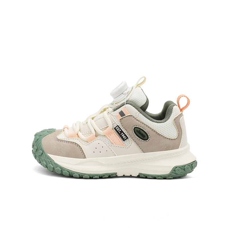 

Низкие детские кроссовки для повседневной носки Jeep, бежевый/зеленый