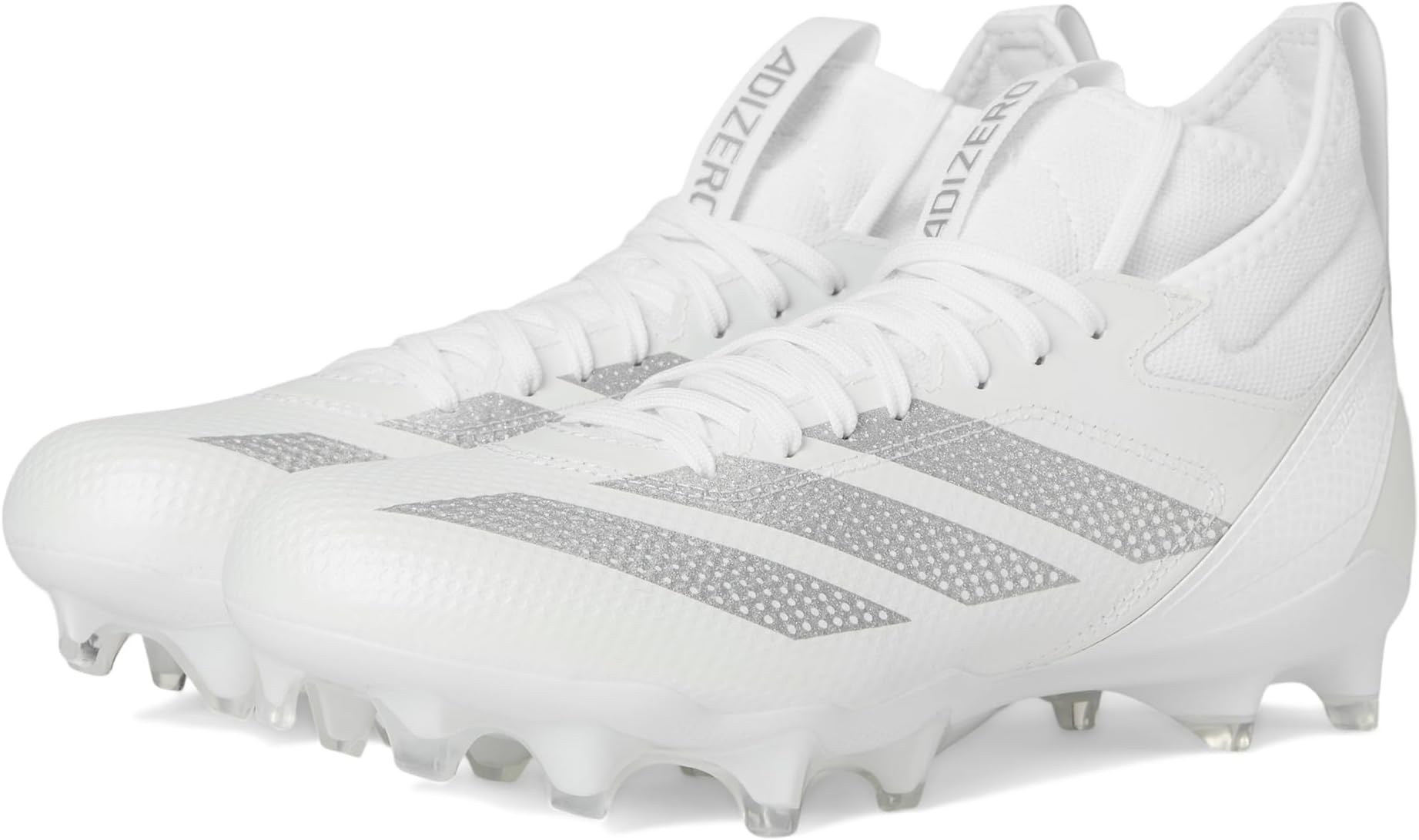 Кроссовки Unisex Adidas adizero Impact Football Cleats, White/Silver Metallic/White 1