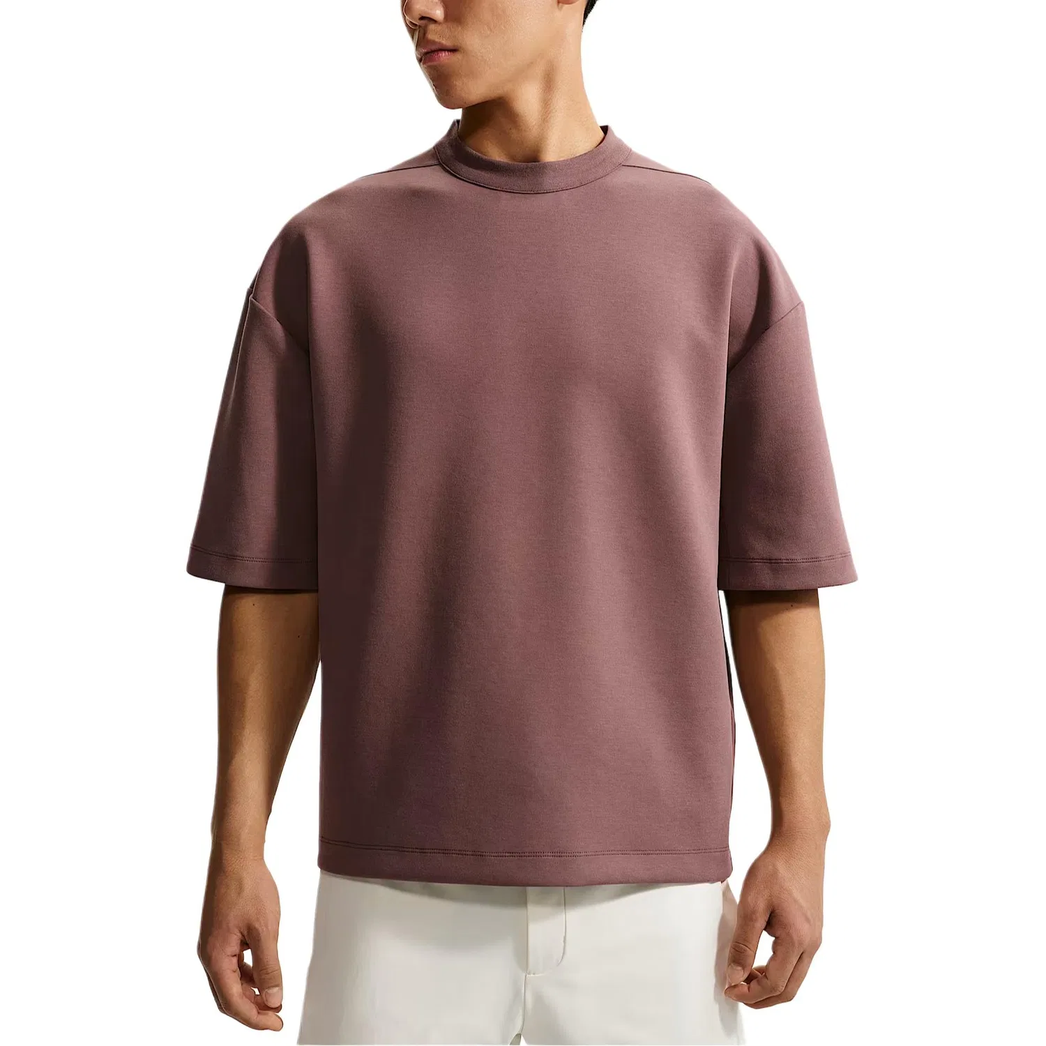 Футболка мужская Nike 24.7 ImpossiblySoft Dri-FIT Tutan Black Purple/Black/Bright Burgundy Red — фото 4