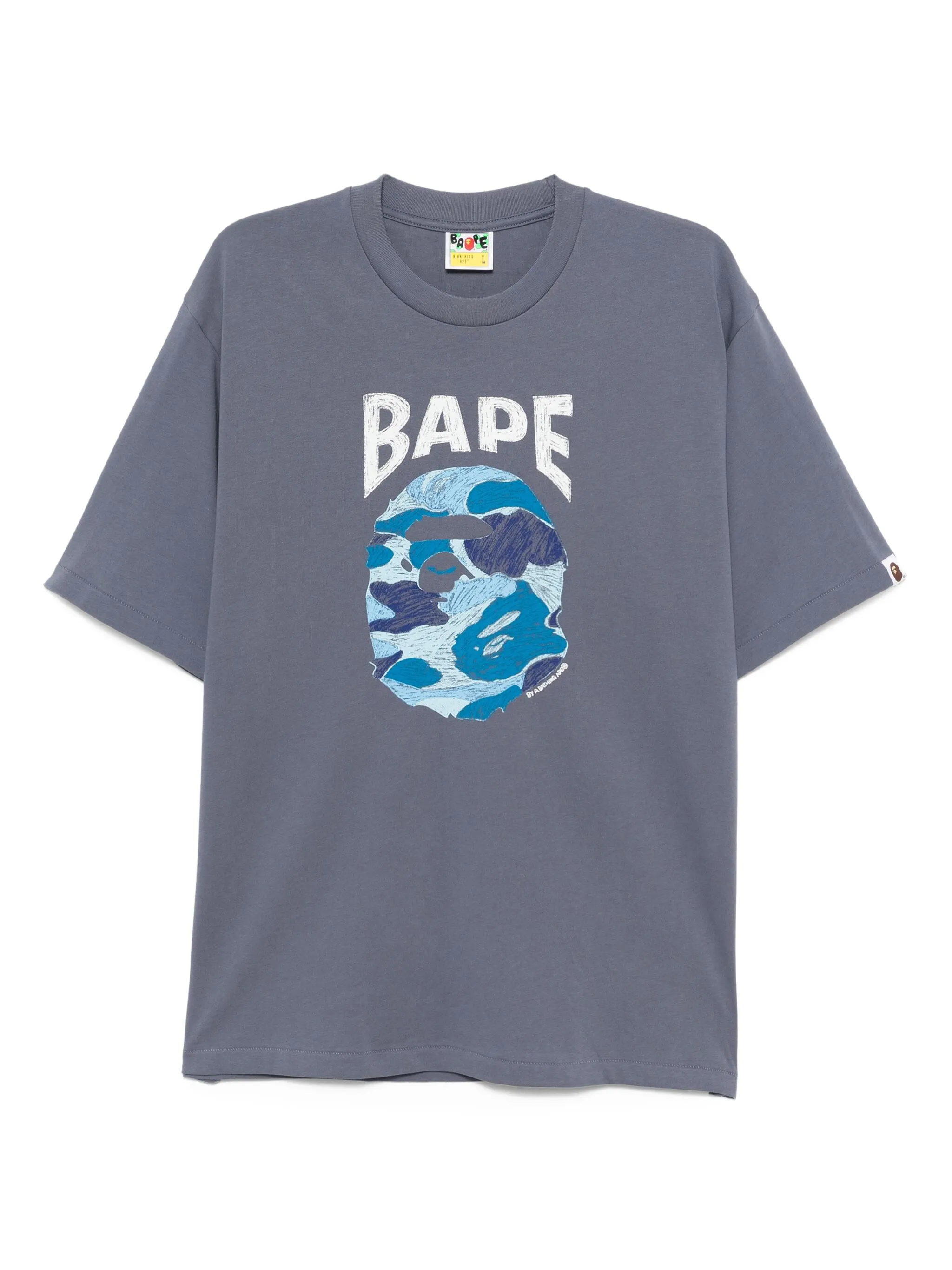 

Футболка с графичным принтом A Bathing Ape, синий