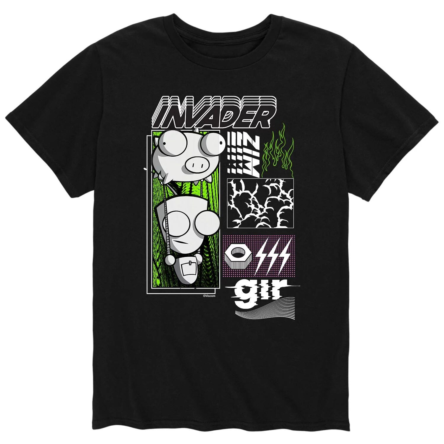 

Мужская футболка Invader Zim Lighting Bolt Licensed Character
