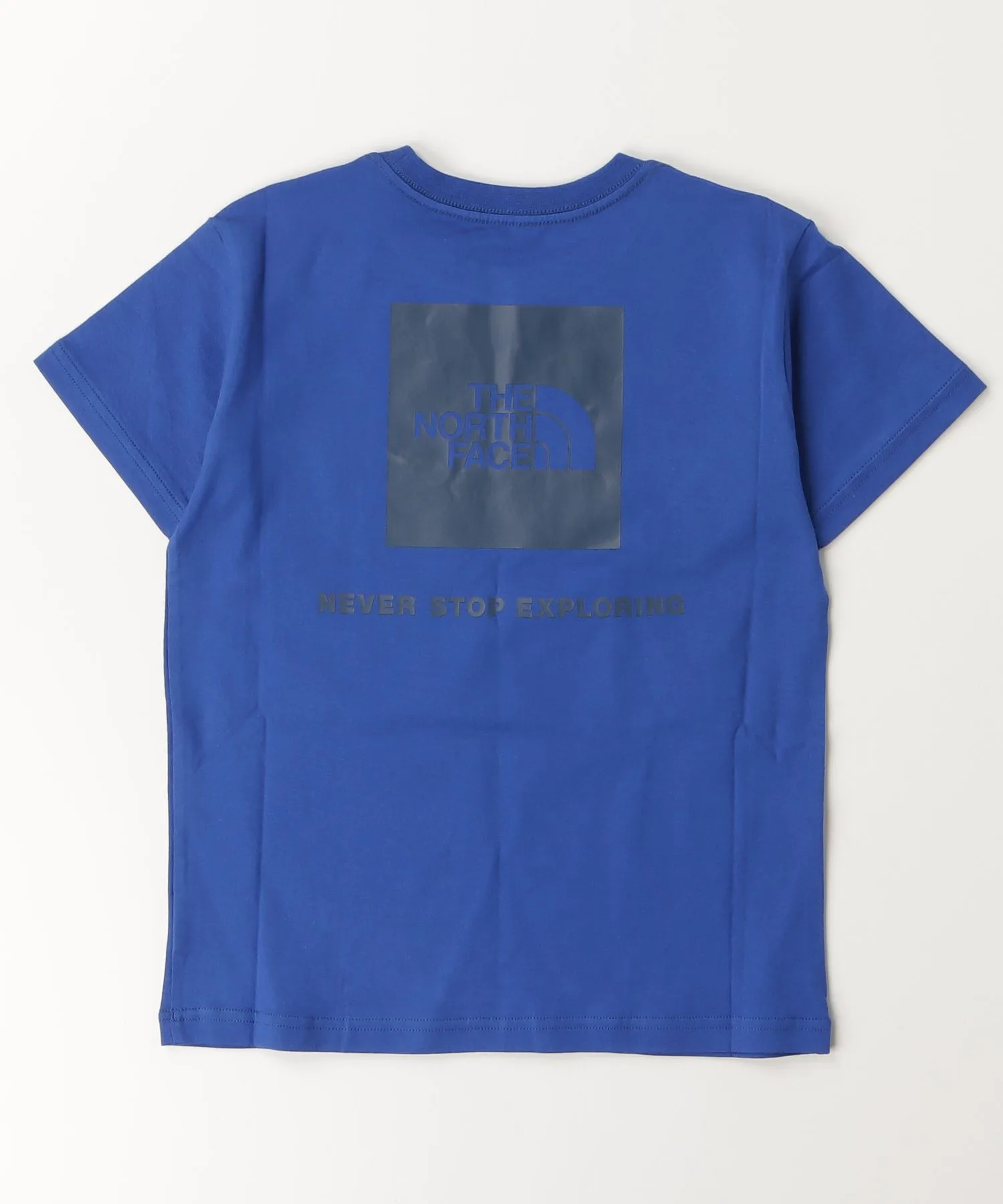 Детская футболка THE NORTH FACE S/S Back Square Logo Tee с квадратным логотипом тёмно-синяя — фото 3
