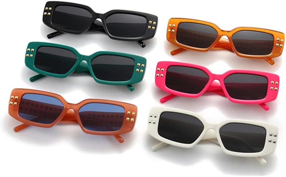 

женские солнцезащитные очки для женщин зеленые оранжевые черные ретро солнцезащитные очки UV400 мужские летние аксессуары мужские LANGSER, Brown With Blue