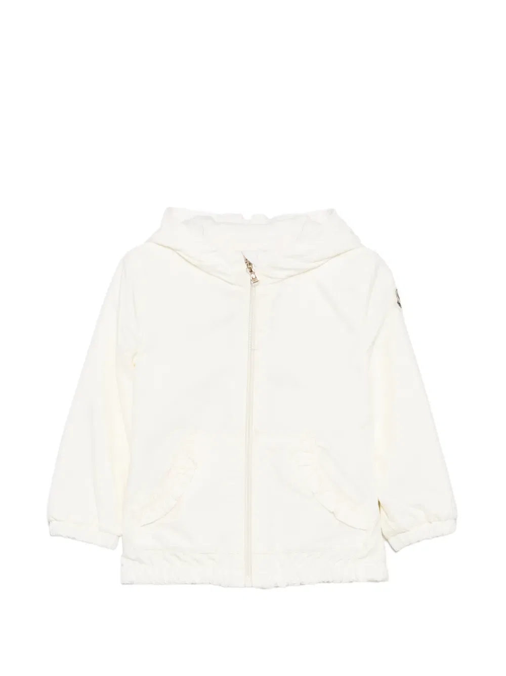 Куртка с капюшоном на молнии Moncler Enfant, нейтральный
