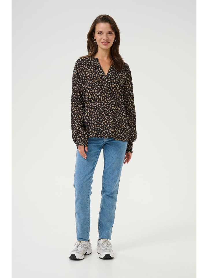 

Блузка Kaffe, цвет black/brown graphic dots