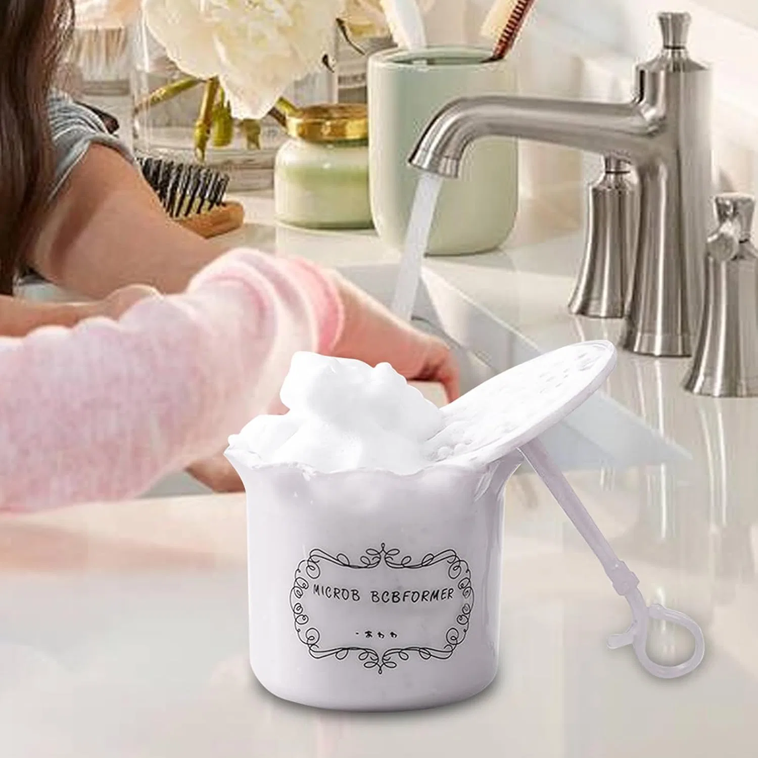 Пенка для умывания Foam Dispenser, белый, No brand — фото 3