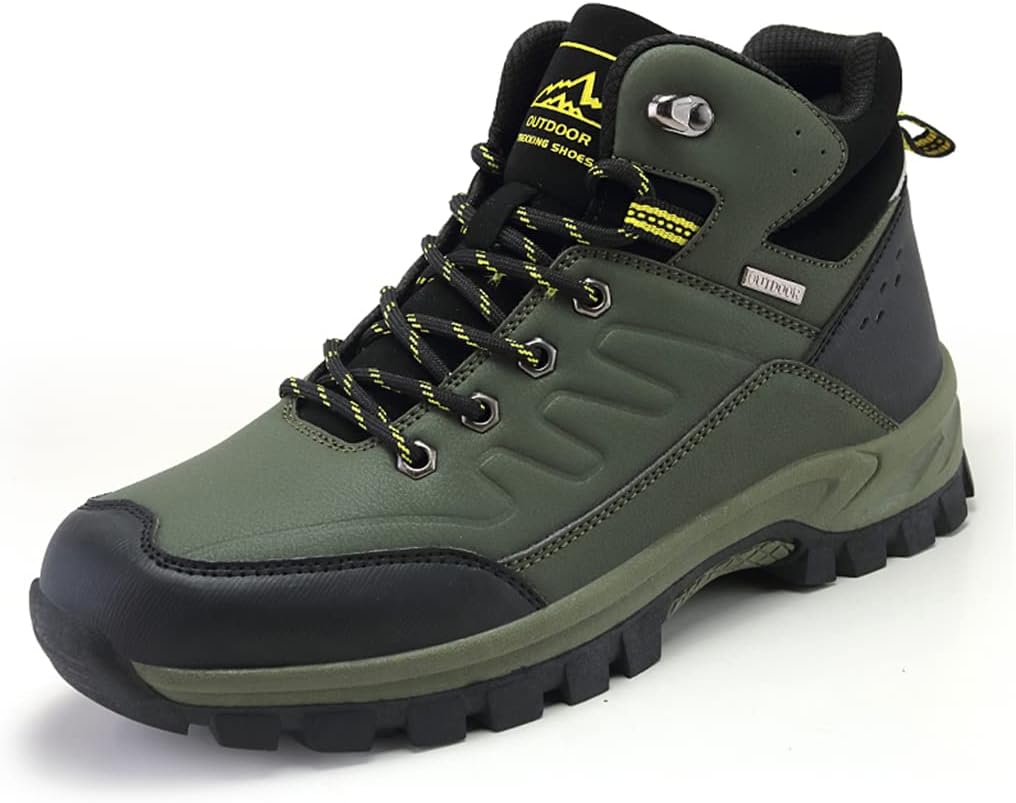 

Мужские зимние ботинки Veslexth Snow утепленные водонепроницаемые, зимние обувь с противоскользящей подошвой для улицы, с съемной подкладкой, на меху, повседневные, для пеших прогулок, легкие, водоотталкивающие, зеленый