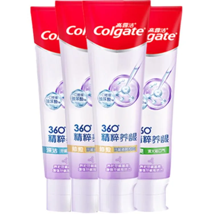 Зубная паста с гиалуроновой кислотой для ухода за деснами COLGATE, Deep Cleansing Toothpaste 120ml + Healing Toothpaste 120ml*2 + Refreshing Toothpaste 120ml
