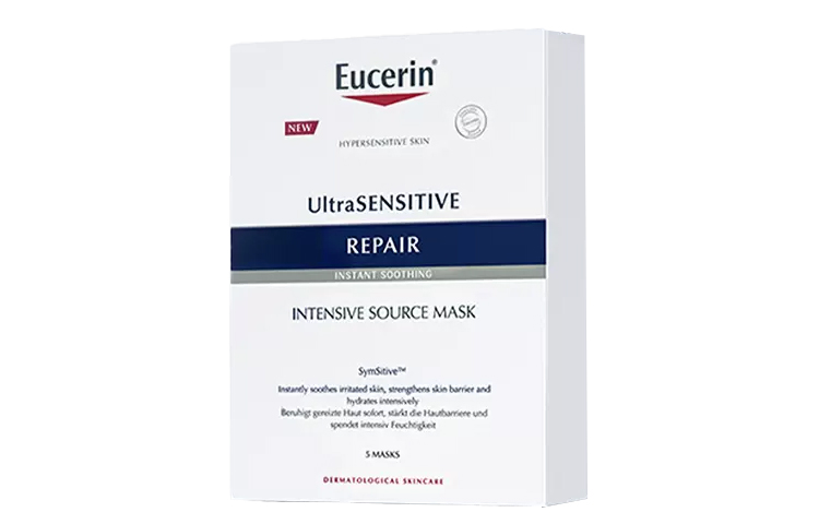 Восстанавливающие интенсивные тканевые маски Eucerin UltraSensitive Repair Intensive Source Mask, 5 шт