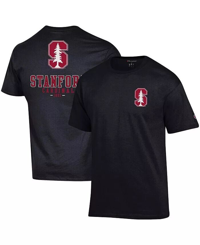 

Мужская черная футболка Stanford Cardinal Stack 2-Hit Champion, черный