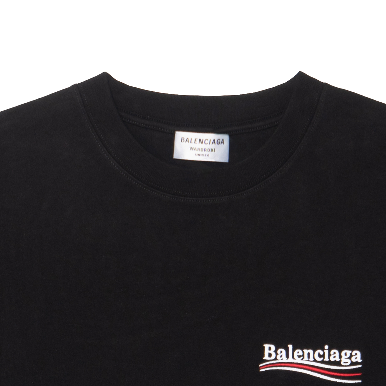 Футболка оверсайз с принтом "Black Political Campaign" 'Черный/Белый' Balenciaga — фото 4