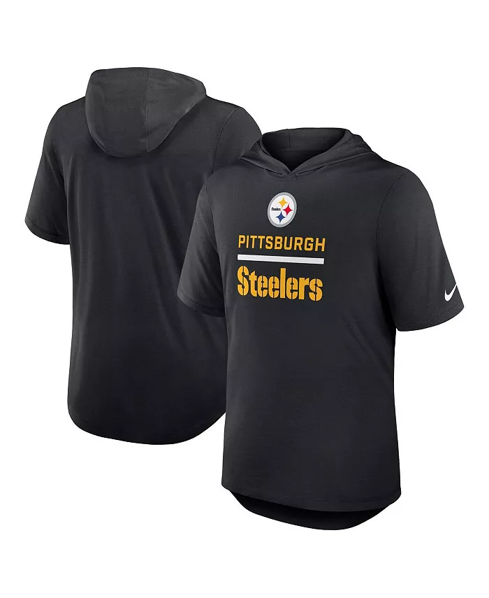 

Мужская черная толстовка-футболка Pittsburgh Steelers Lockup Tri-Blend Nike