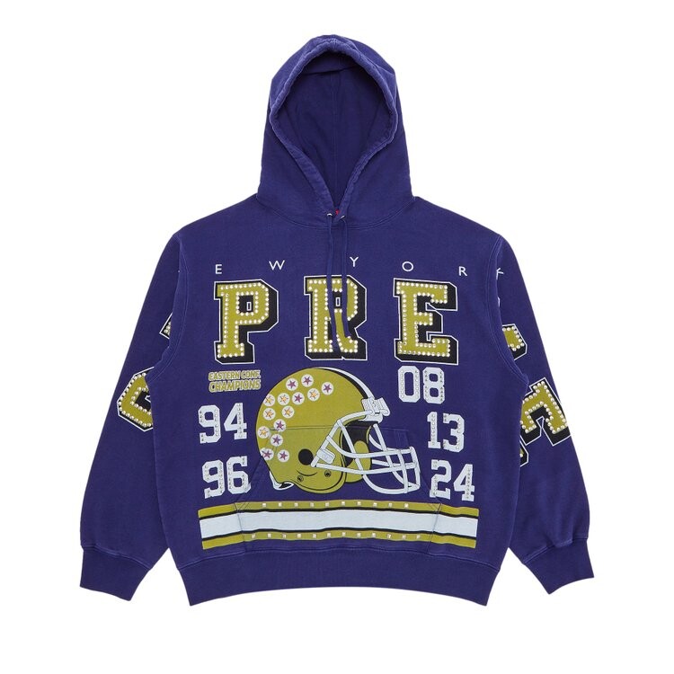 

Толстовка Supreme Champions Studded Hooded Sweatshirt, цвет Dark Royal