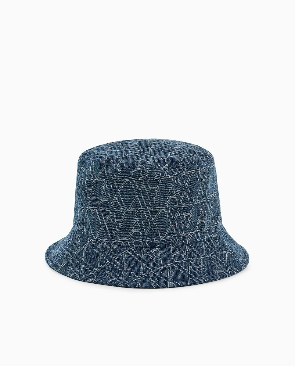 

Женская бейсболка с контрастным логотипом Armani Exchange, индиго