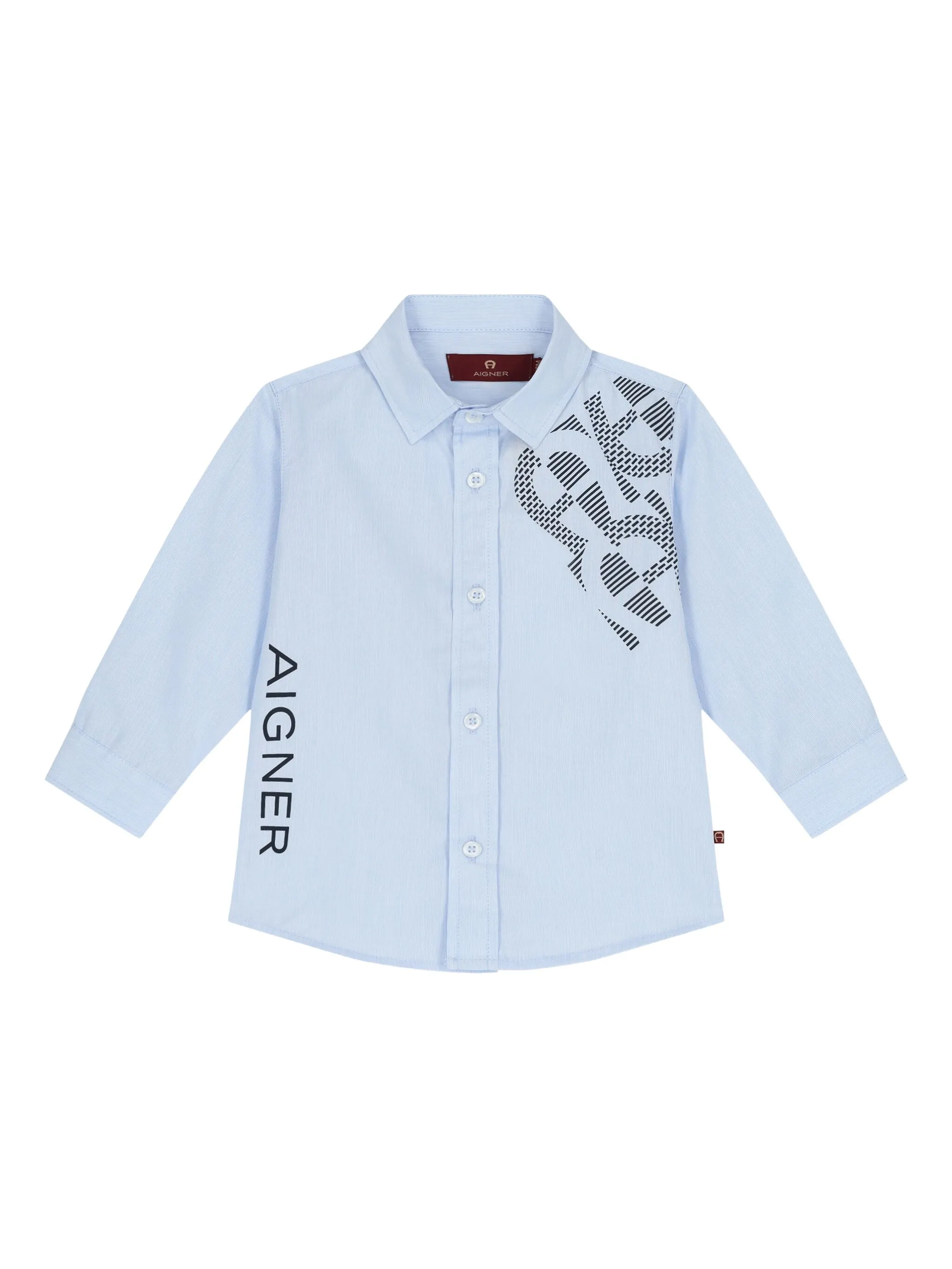 

Рубашка с графичным принтом Aigner Kids, синий