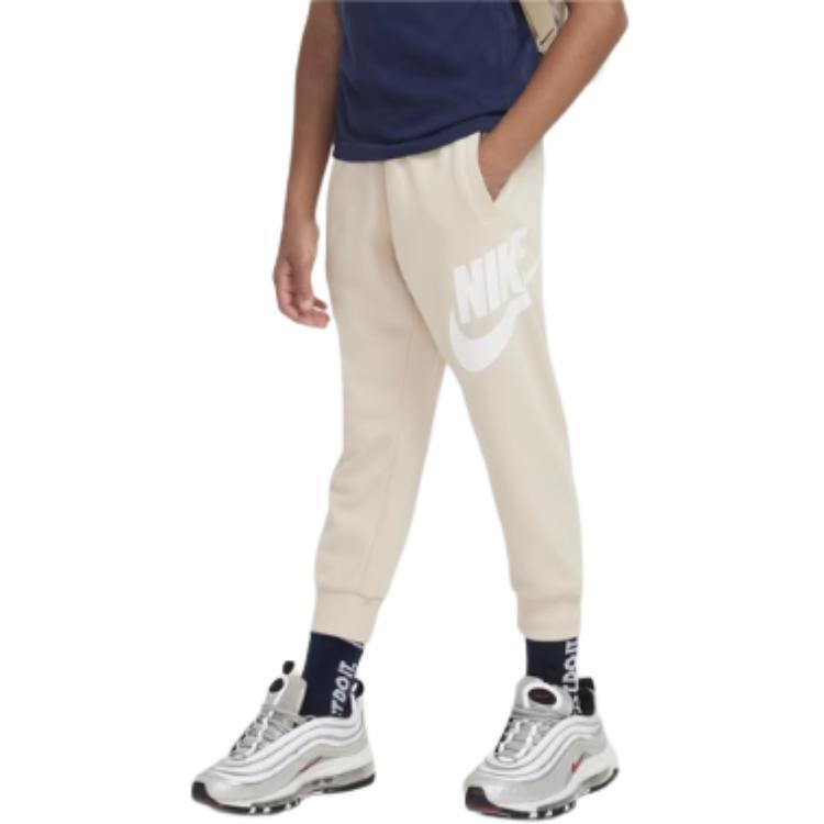 Брюки спортивные клубные FLEECE Dune White для детей 3-7 лет Nike — фото 4