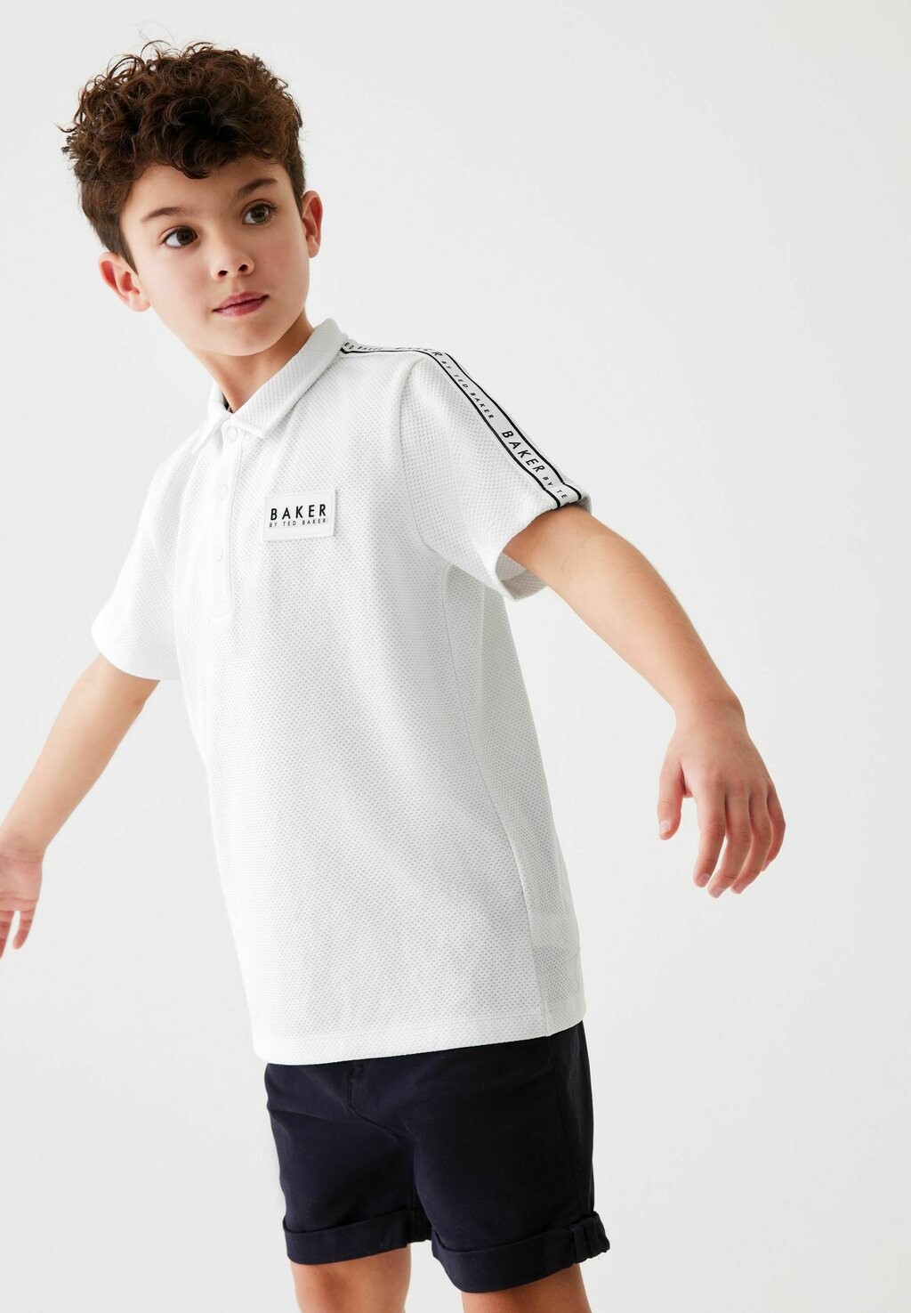 

Поло TEXTURED, REGULAR FIT Baker by Ted Baker, белый