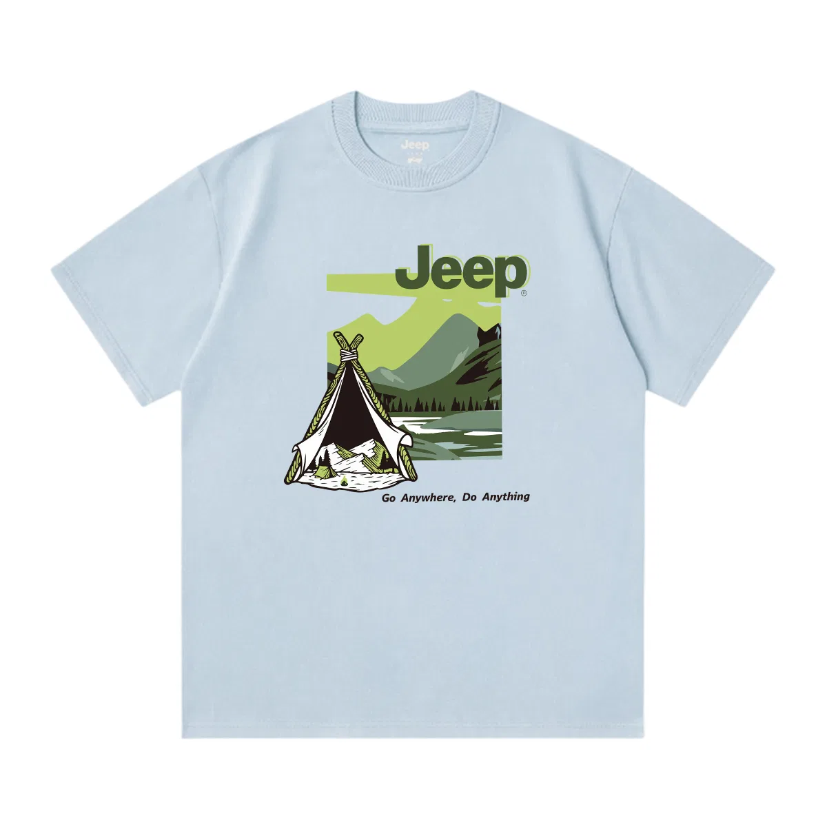Футболка детская хлопковая Jeep Sky Blue