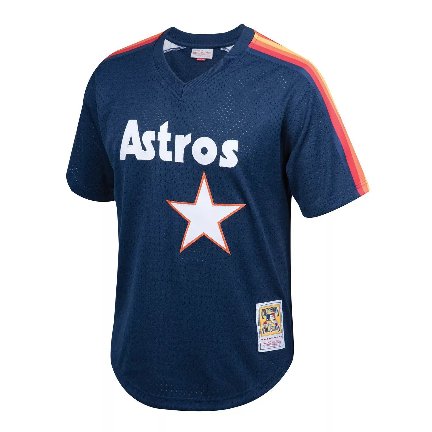 Молодежный тренировочный трикотаж Mitchell & Ness Nolan Ryan Navy Houston Astros Cooperstown Collection Unbranded — фото 2