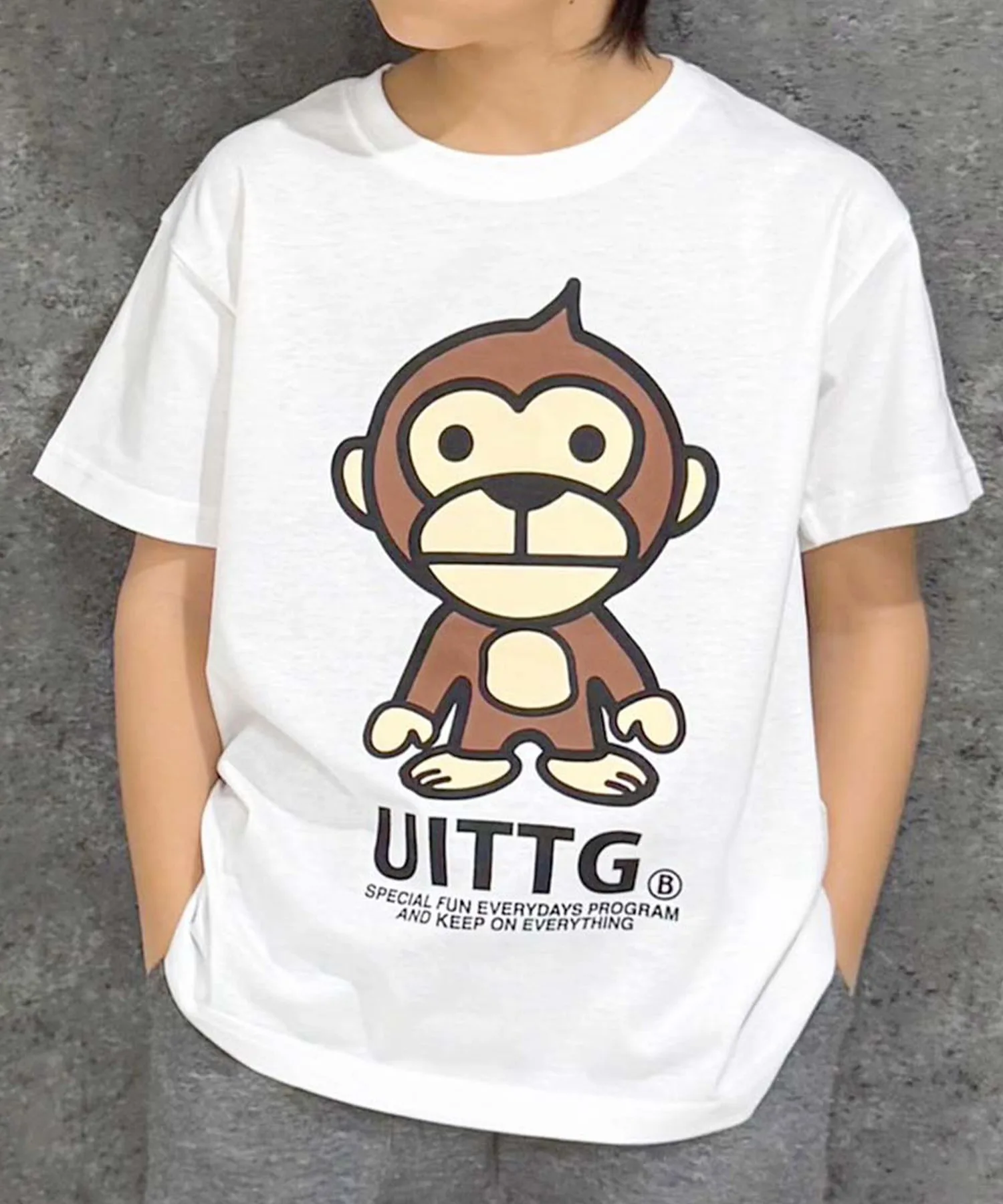 Детская футболка с мультидизайном Anchor Smith UITTG BABY серая — фото 2