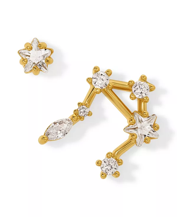 

Серьги-Гвоздики в форме созвездия из искусственного кубического циркония Girls Crew, leo