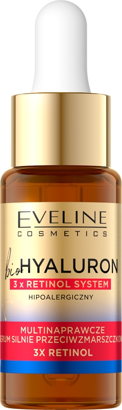 

Ночная сыворотка против морщин Bio Hyaluron 3x Retinol System Eveline Cosmetics, 18 мл