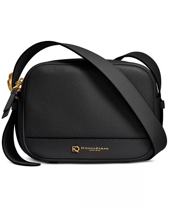 

Маленькая кожаная сумка для фотокамеры Cedarhurst Donna Karan New York, серый