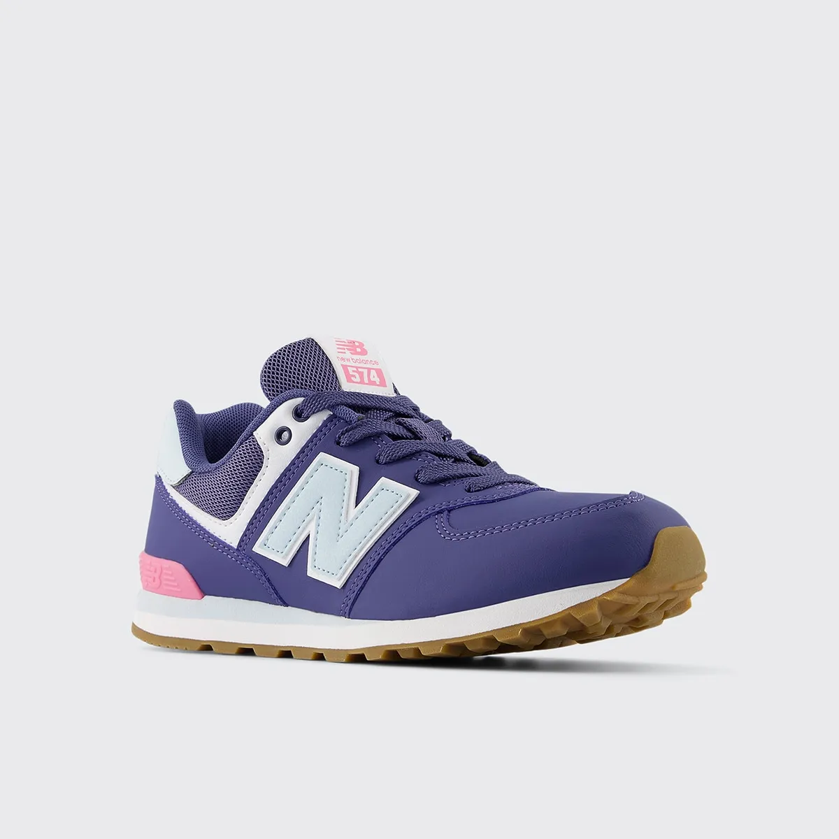 Детские кроссовки 574 для повседневной носки New Balance, фиолетовый — фото 2