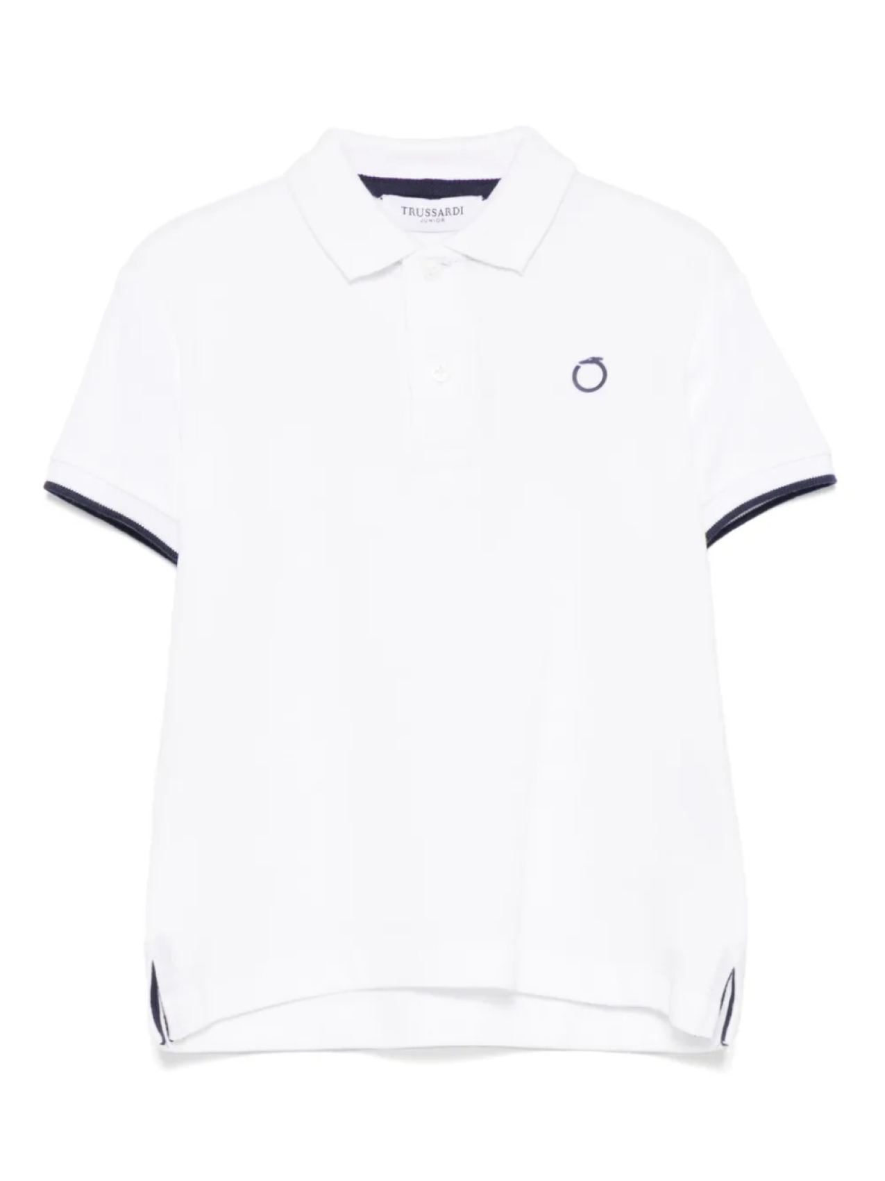 

Рубашка-поло TRUSSARDI JUNIOR с логотипом, белый