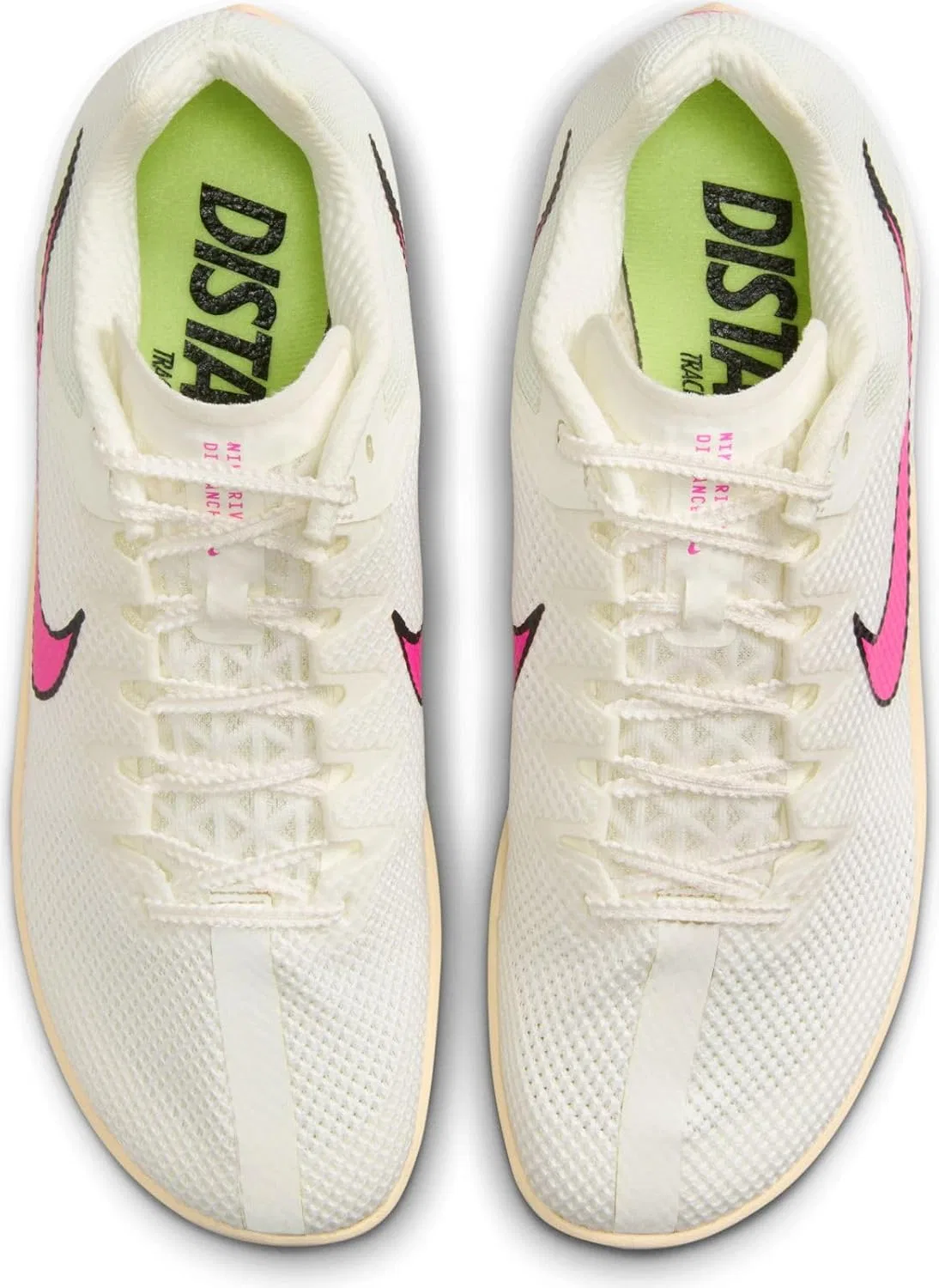 Мужские кроссовки Nike Zoom Rival Distance Trainers, Sail Fierce Pink Lt Lemon Twist — фото 4