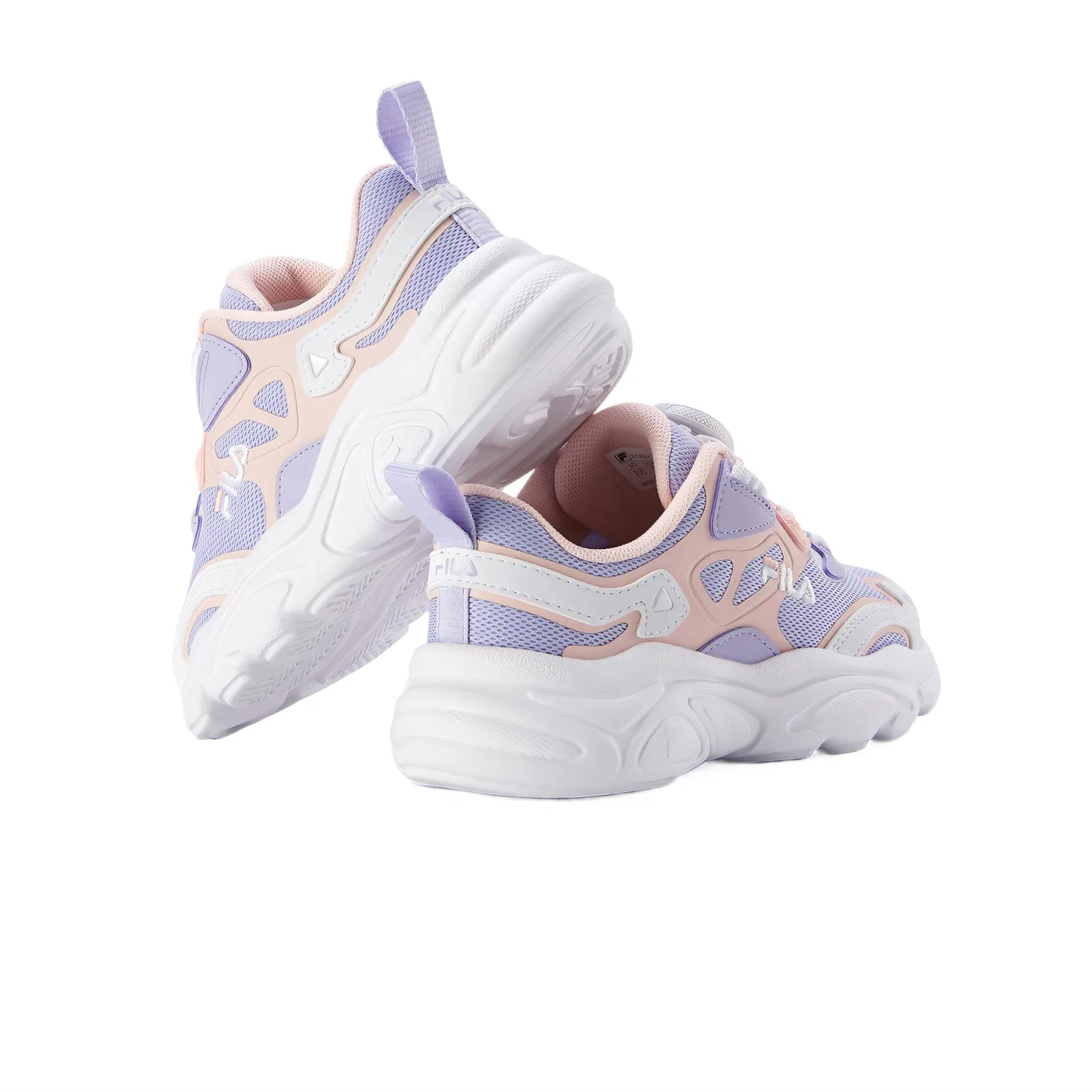 Кроссовки детские BOA Low top Light White/Peach Reddish Brown FILA KIDS — фото 3
